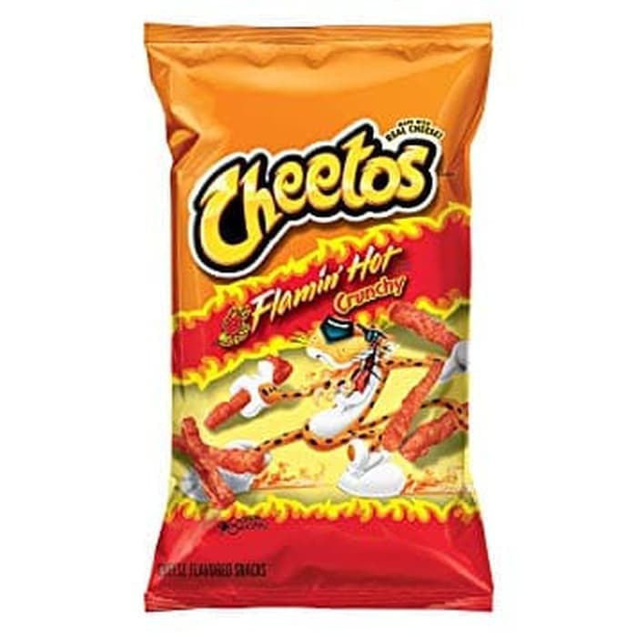 

cheetos cheese crunchy flamin hot 226gr