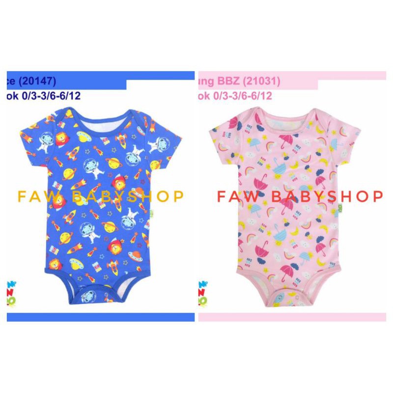 BONBINZOO Jumper Baju Kodok Segitiga Bayi SNI size 0-3/ 3-6/ 6-12 Bulan Bon bin zoo