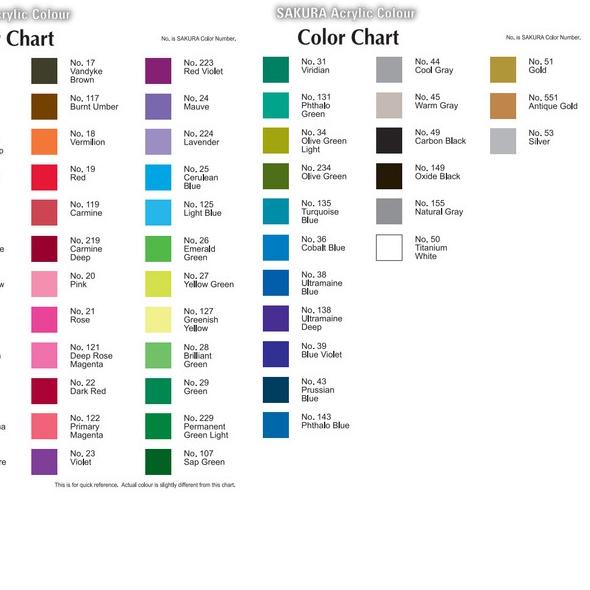 

Sakura Acrylic Color 75ml Tube / Cat Akrilik Sakura 75ml (Part 2/3) ...