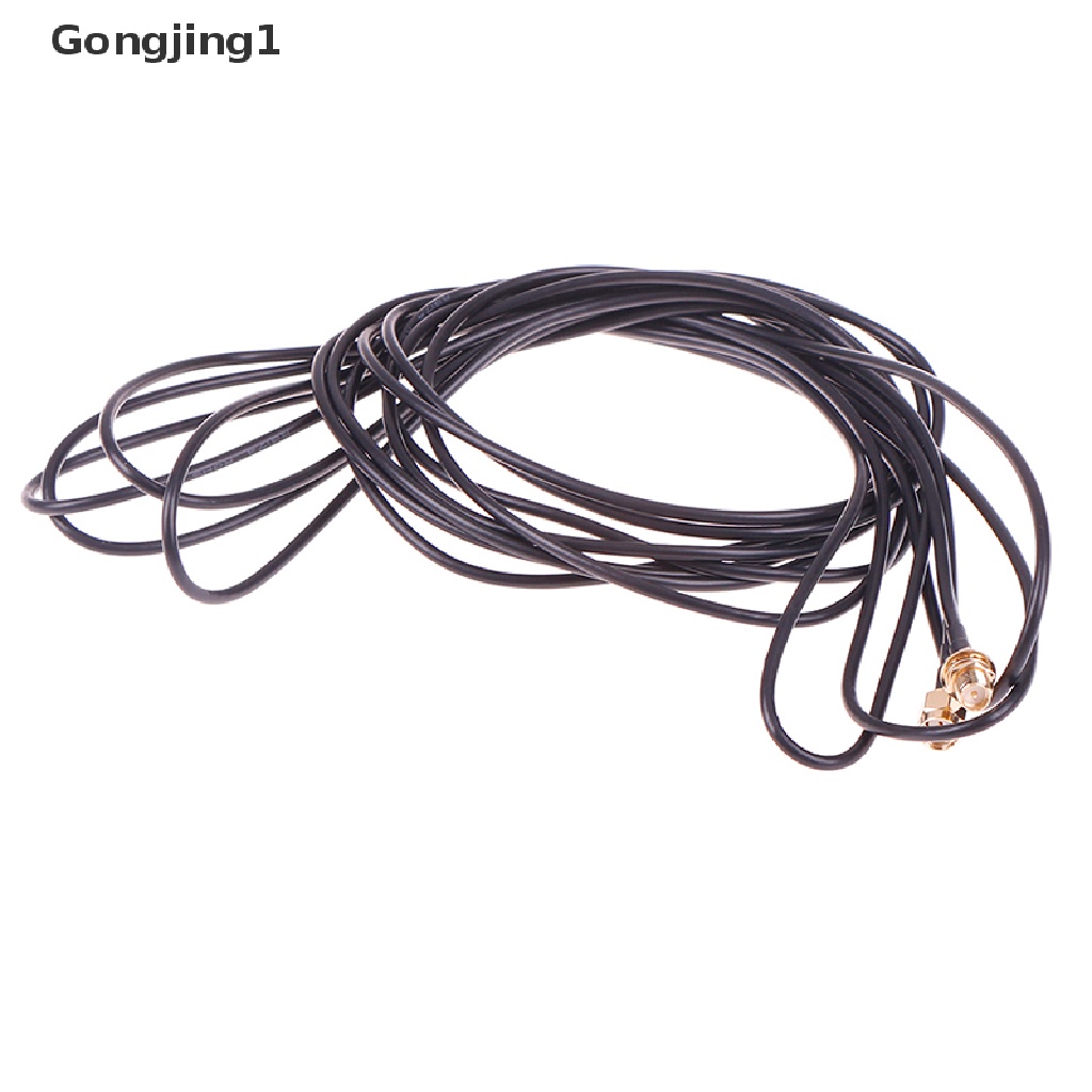 Gongjing1 1PC Kabel extension Antena router WiFi RG174 RP-SMA male Ke female Panjang 5m