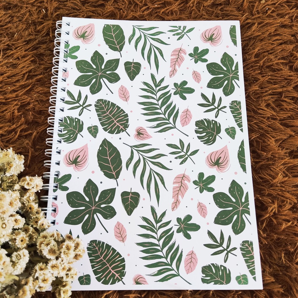 

Notebook Spiral A5 Warna Pastel Floral Bibliocraft