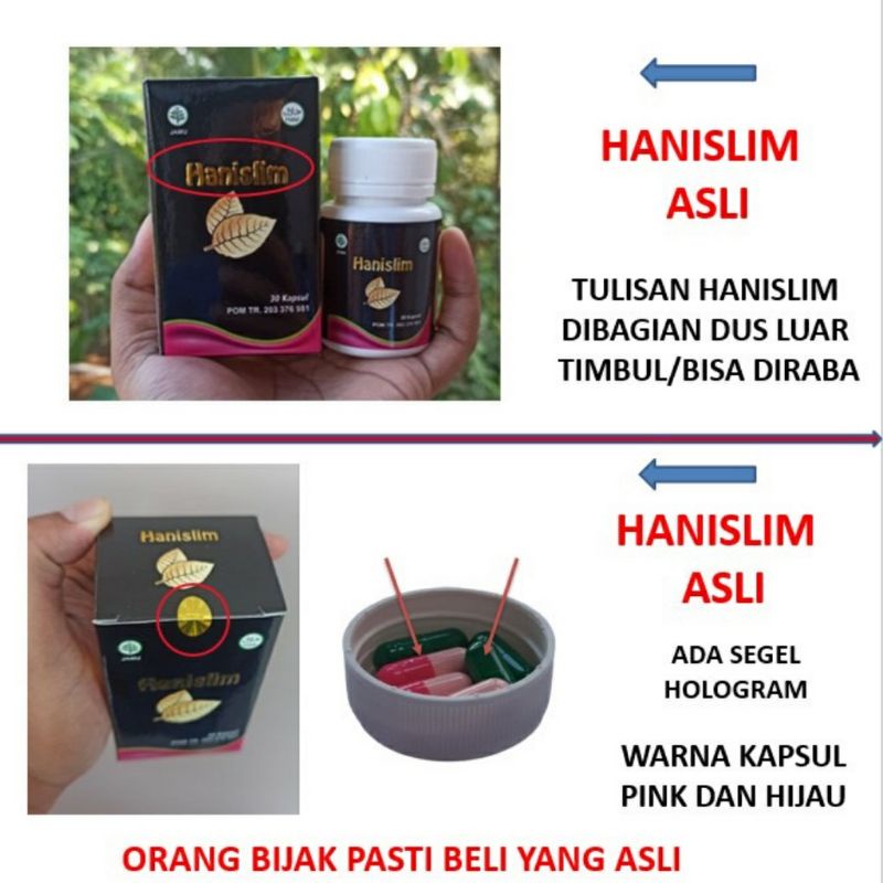 Hanislim obat pelangsing penurun berat badan herbal