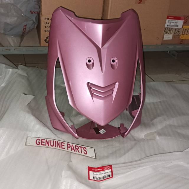 Tameng Cover Dada Depan Beat Lama Karbu Pink 64301-KVY-960PPM Ori Ahm