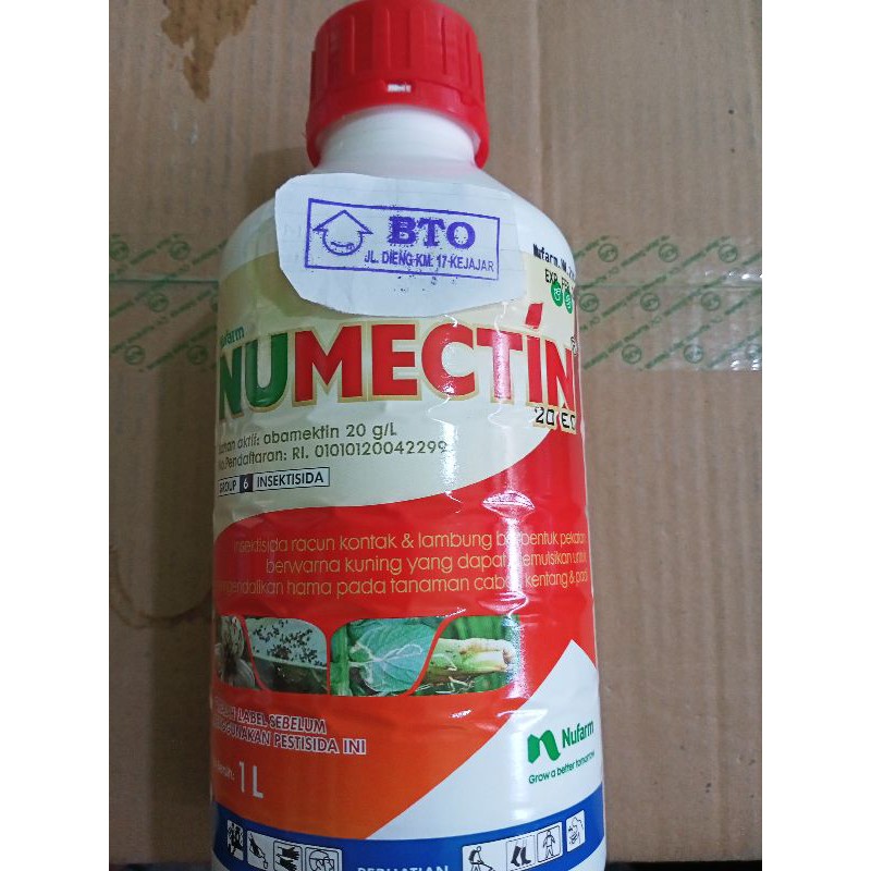 INSEKTIDA NUMECTIN 20 EC - Abamectin 1L bonus kaos