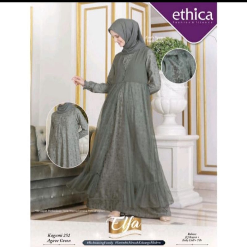 Ethica Gamis Kagumi 252 AGAVE GREEN