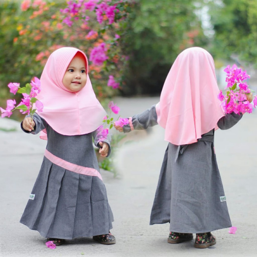 Salim Moslem -Busana Muslim/Gamis Syari Set Kerudung Supernova Mix Wolfis 1-10 th Original