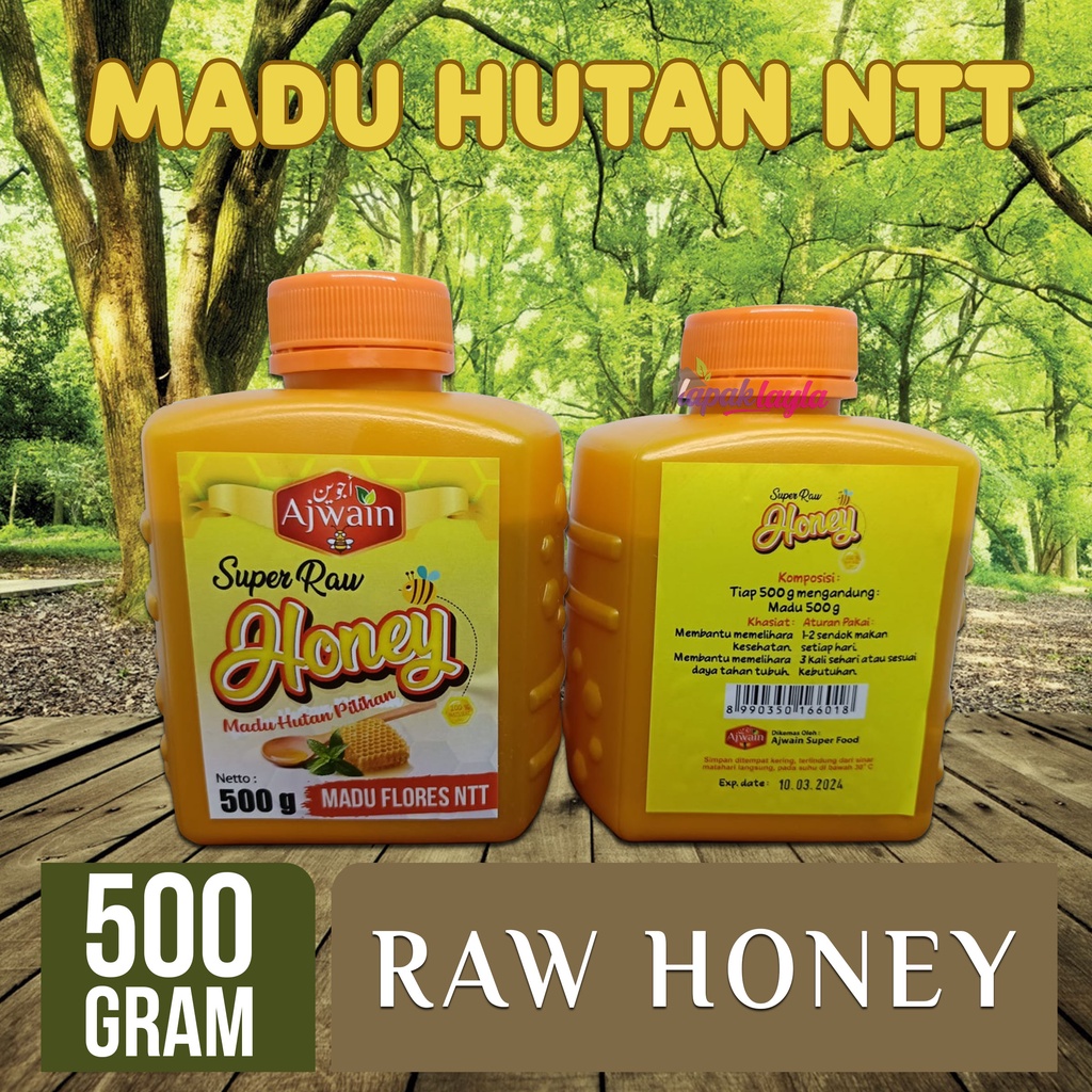 MADU HUTAN FLORES NTT MURNI RAW HONEY 500 GRAM