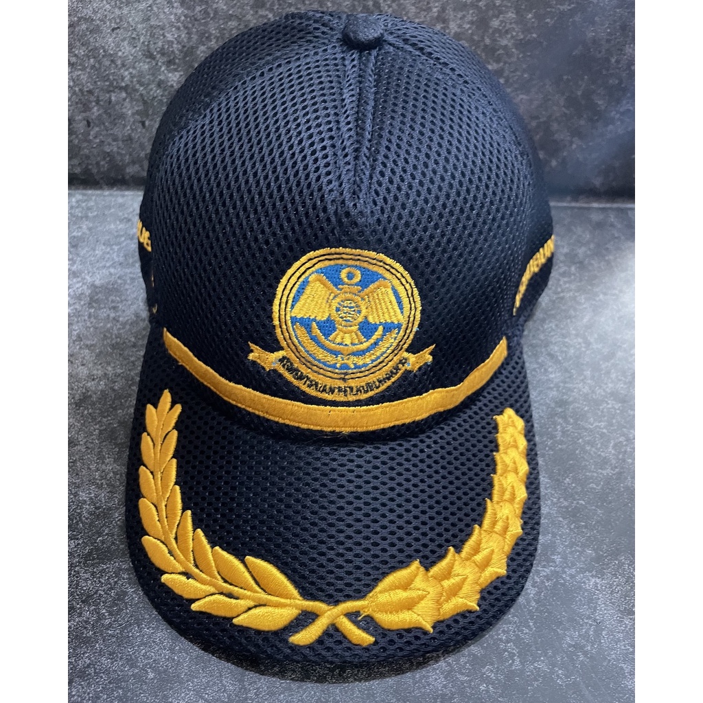 Topi Jaring Kemenhub Golongan 3 - Topi Jaring Perhubungan - Topi Jaring - Topi Dinas Perhubungan Padi Kapas List