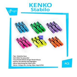 KENKO - highlighter kriptoline neon warna - pcs