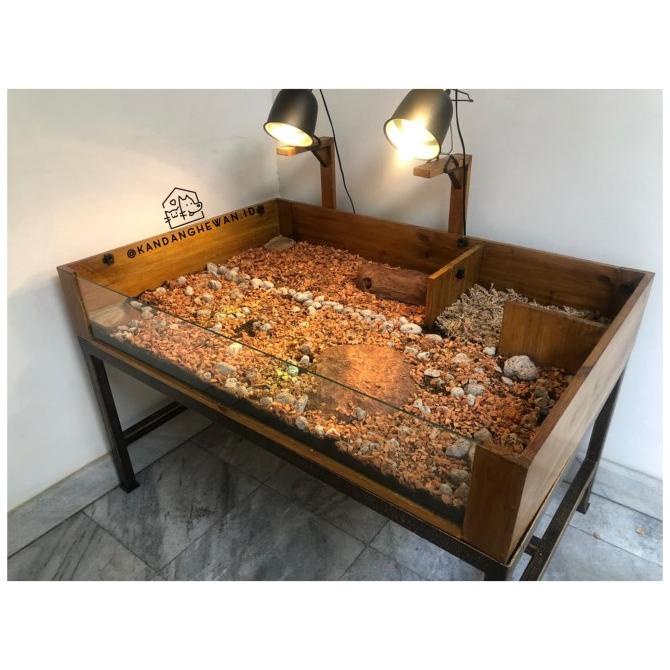 Kandang Tortoise kura kura sulcata landak guinea pig - Custom