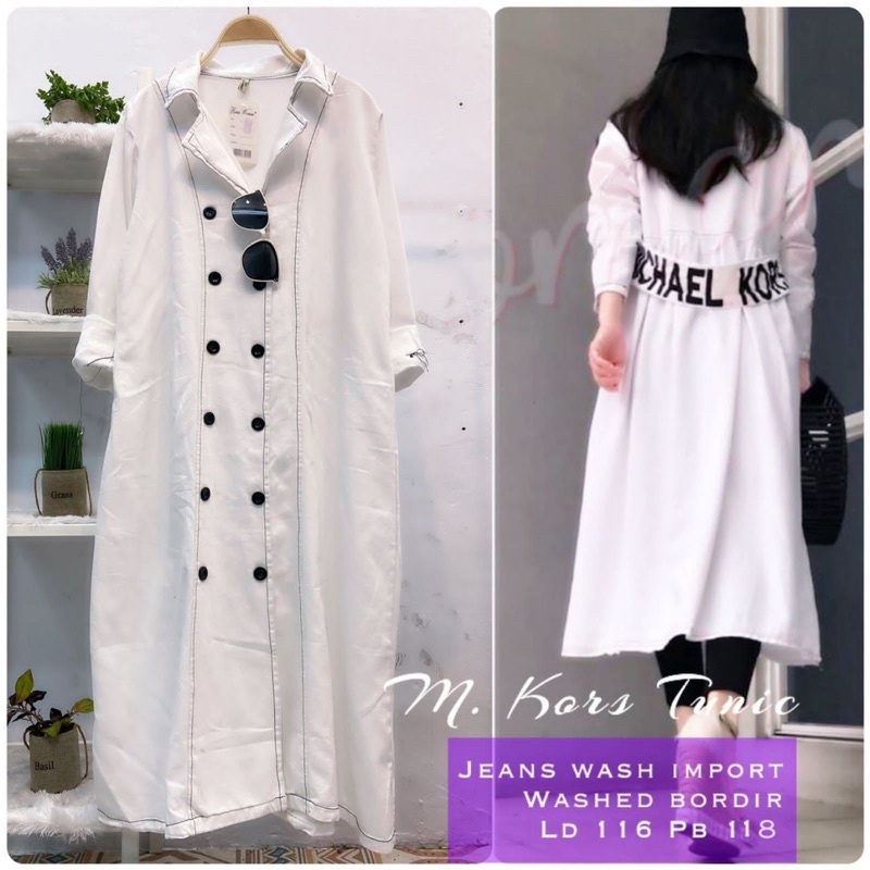 TUNIK JEANS WASH BEREA WOMAN || TUNIK KATUN TWILL BEREA WOMAN