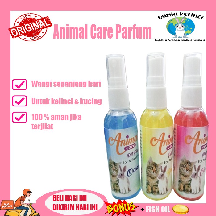 PARFUM KELINCI KUCING ANIMAL CARE WANGI FRESH SEHARIAN PENGHARUM