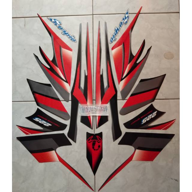 Striping striker Scorpio z 2004 2005 abu merah