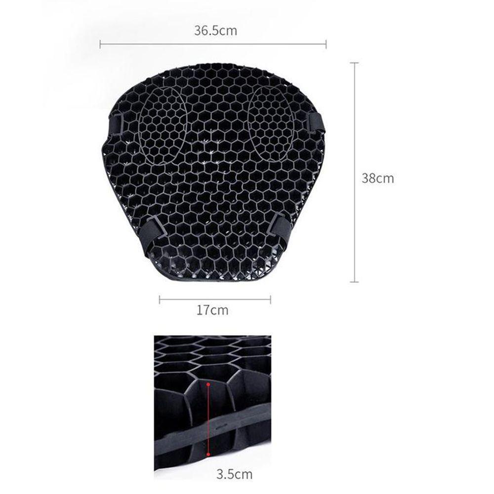 Top Bantal Kursi Motor Pereda Tekanan 3D Anti Slip Gel Honeycomb