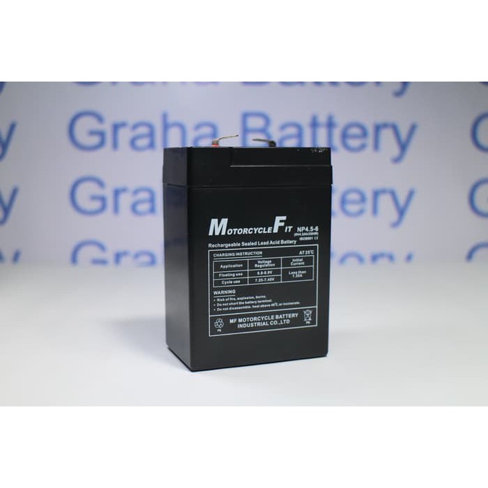 6v 4,5 ah MF aki kering