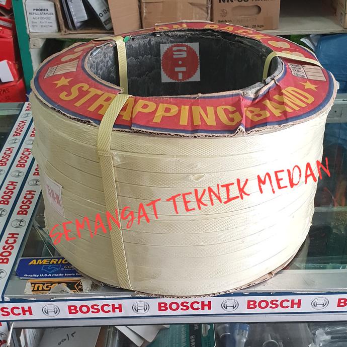 .........] 15mm STRAPPING BAND TALI KLEM KLAM STRAPPING PACKING KARDUS 15mm 15 mm