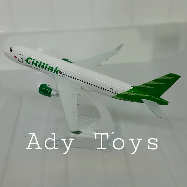 CITILINK INDONESIA PK - GLJ AIRLINES BOEING 747 MINIATUR PAJANGAN PESAWAT TERBANG DIECAST METAL