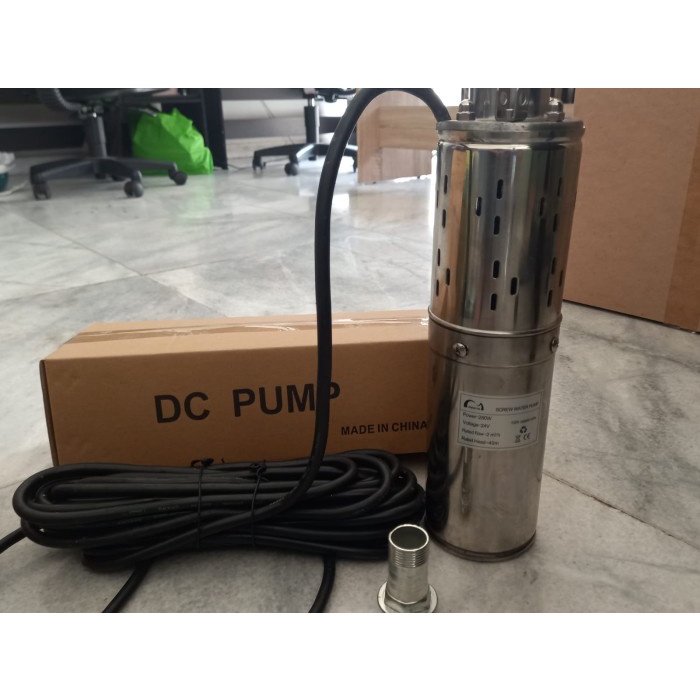 Pompa Satelit Pompa Air Celup Sumur bor 3.5inch Submersible DC 24Volt Terjangkau