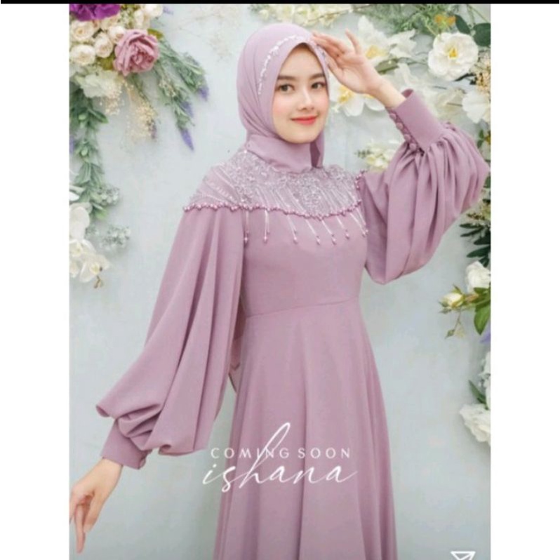 PROMOO !!! (RREADY STOK) GAUN TERBARU 2023 - gaun untuk kondangan lamaran pesta - Glacia dress brukat