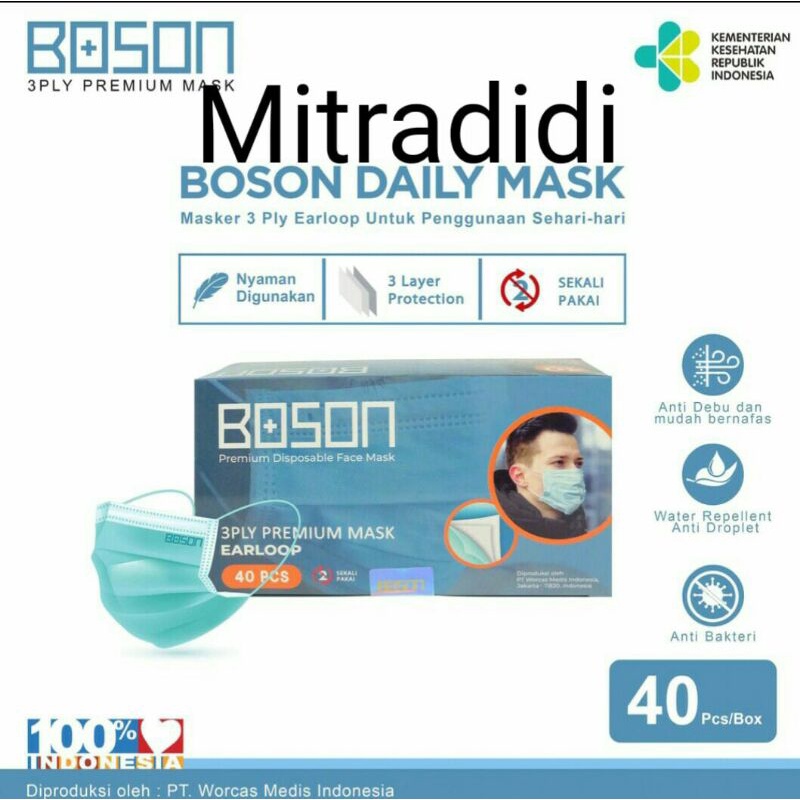 BOSON Masker Earloop 1 karton