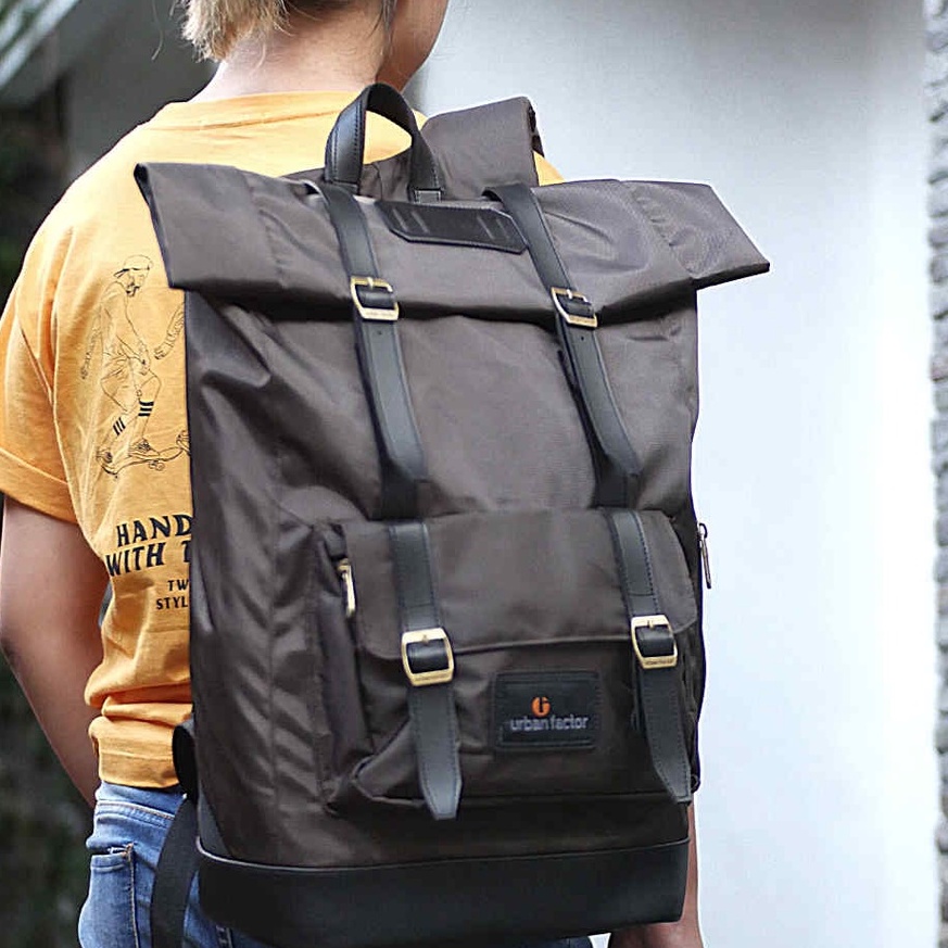 JAM SESSION BROWN |ManNeedMe x URBAN| Tas Ransel Punggung Pria Wanita Tas Backpack ORIGINAL