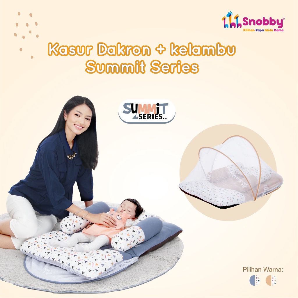 [2 kg] Snobby Kasur Lipat Bayi Dakron + Kelambu Summit Series - TPK 6291