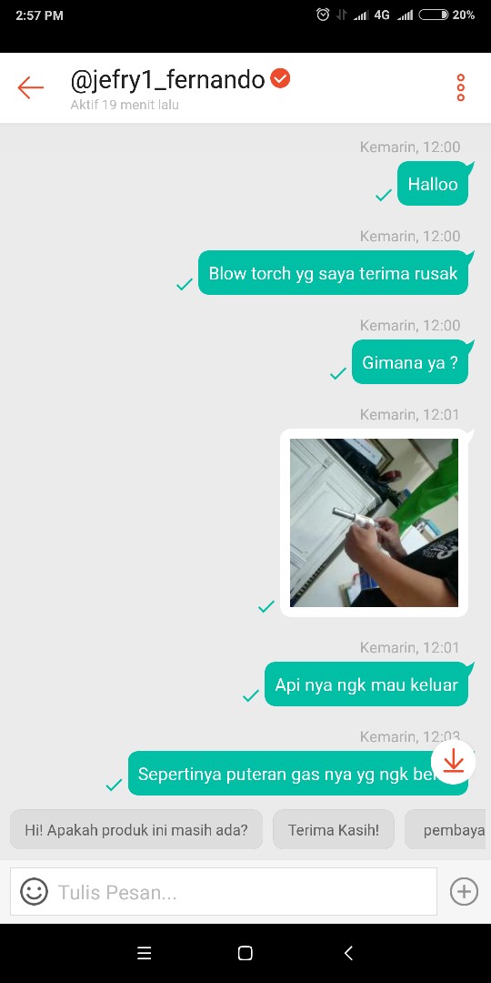 Gas Torch Auto Kepala Las Automatis Portable