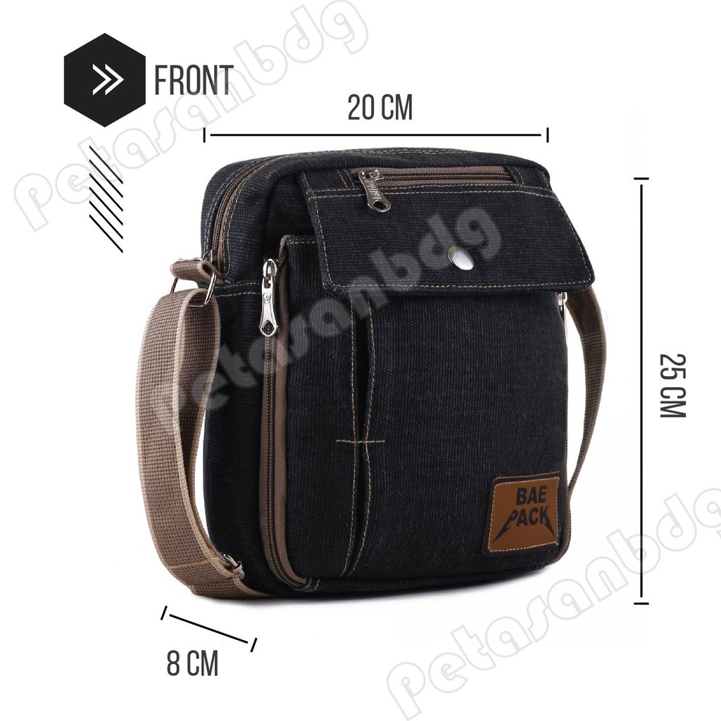 RTM - Braun Fox Douglas Canvas Multifunction Travel Satchel Messenger Shoulder Bag