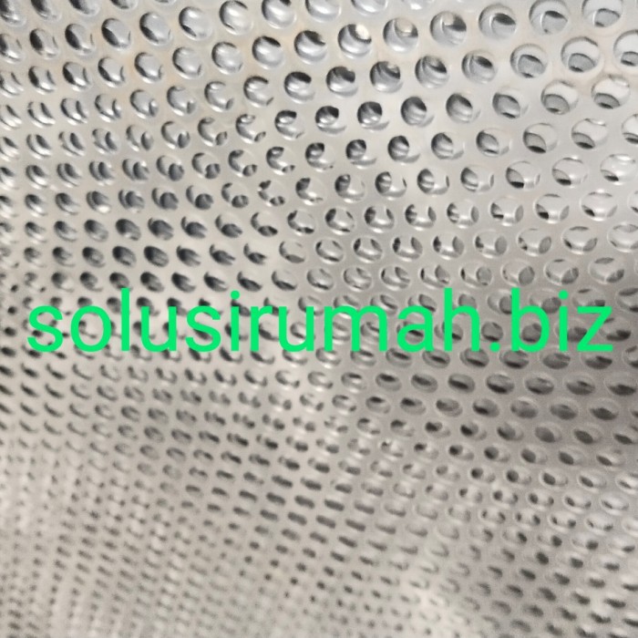 PLAT LUBANG BESI tebal 08MM HOLE POTONGAN PER100CM PERFORATED custom pilih lubang ada neyeng ya