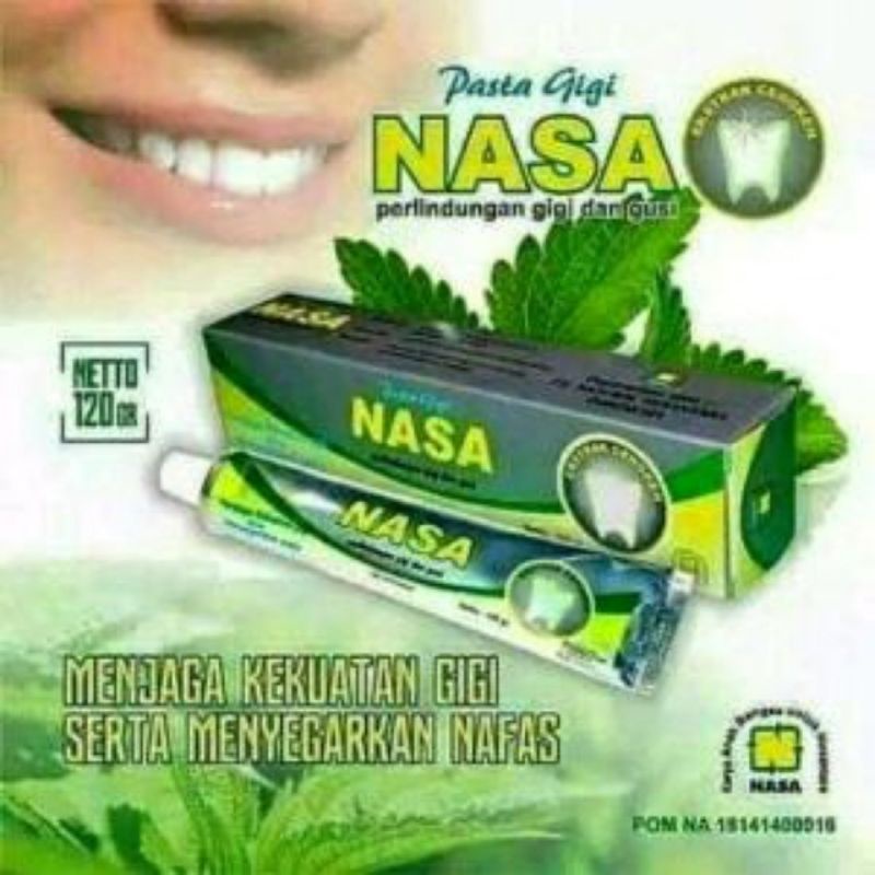 SSS [120gr] Pasta Gigi Nasa | PGN Odol Nasa Original Cegah Karang Gigi/Atasi Gigi Sensitif