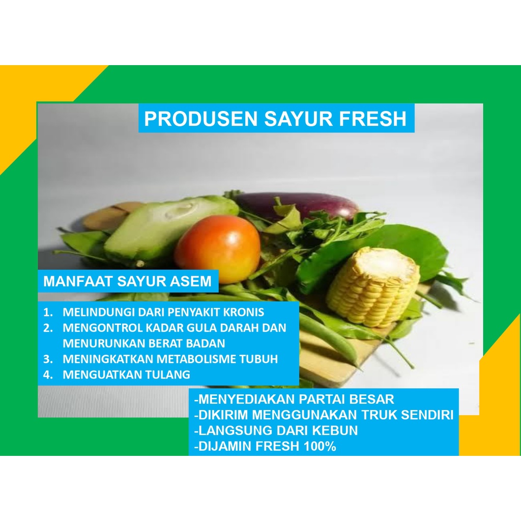 

Paket Sayur Asem Lengkap Fresh Box Di Kemas Dan di Pilih Oleh Petani