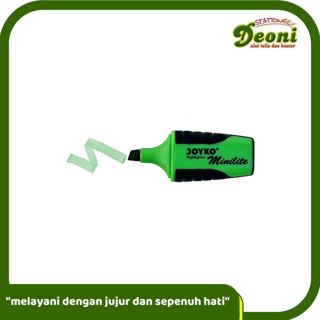 

JOYKO HL-27 Highlighter Minilite / Penanda Berwarna Mini - Green