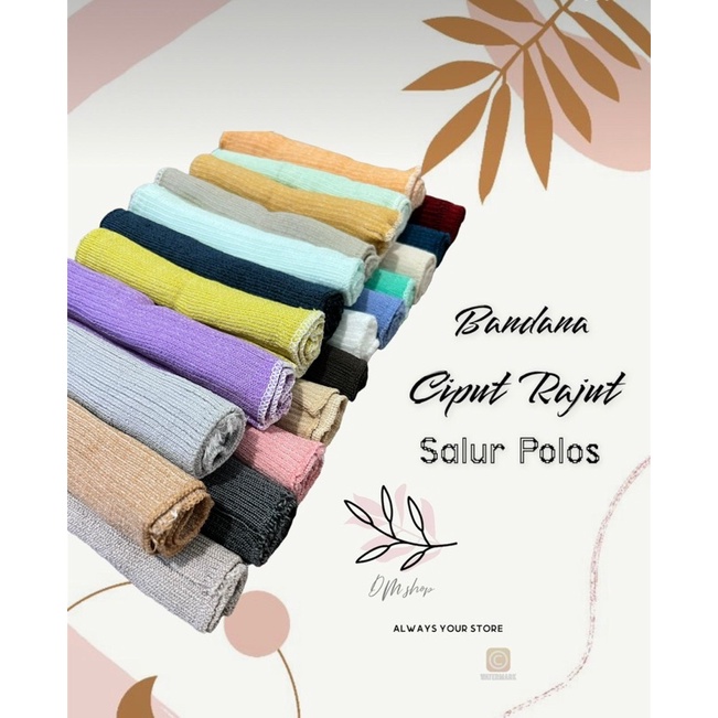 Ciput Rajut Polos / Bandana Inner Rajut Polos