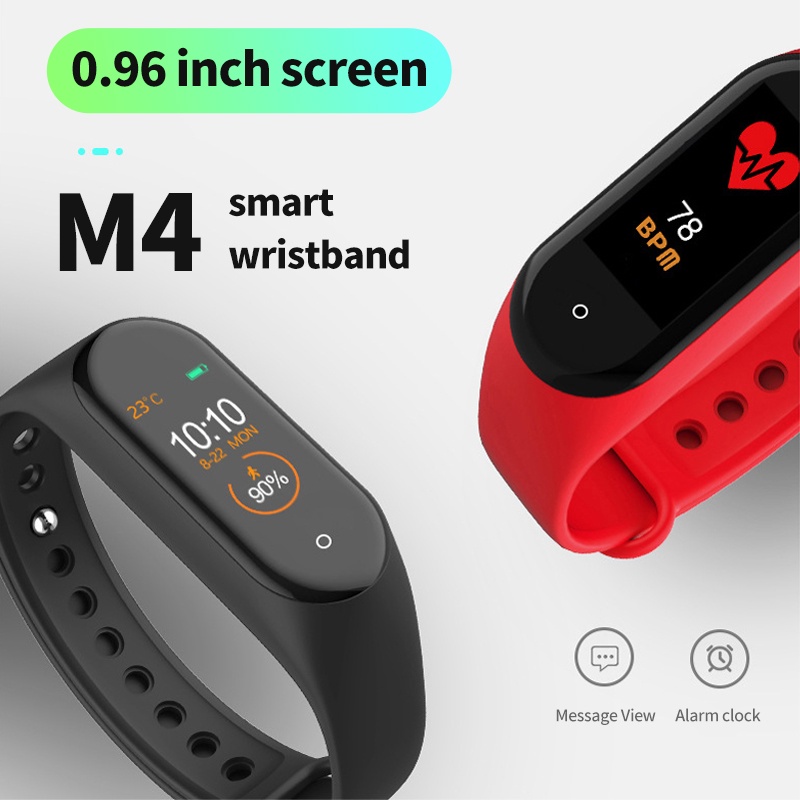 Smartwatch pria tahan air Support Android dan iOs Fitur Lengkap Sport Heart Rate Monitor M4/M5/M6