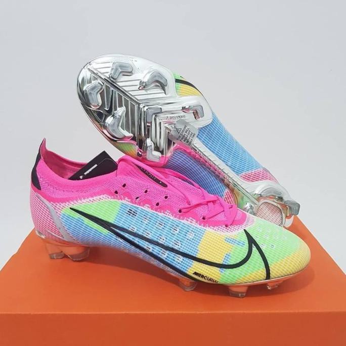 Sepatu Bola Nike Mercurial Vapor14 Elite Pink Multicolor-Sepatu Bola - 39 Rieskafadilah