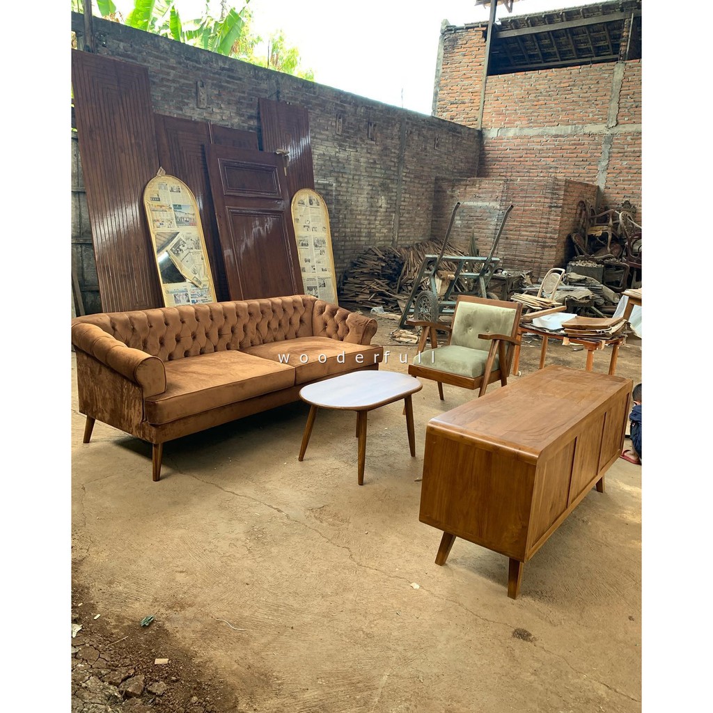 Set Ruang kelauraga sofa minimalis meja tv kursi minimalis