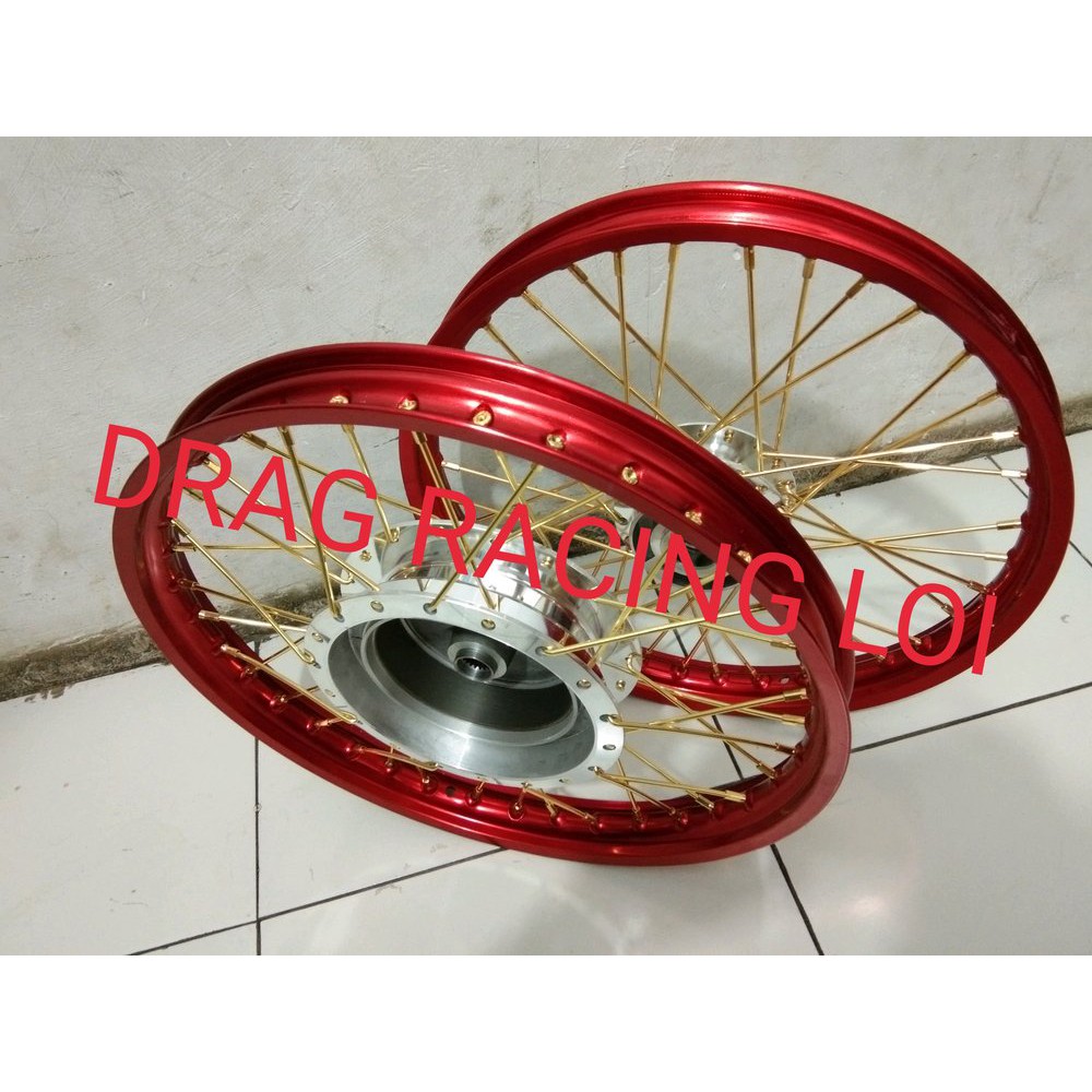 paketan sepaket velg jari jari tromol ring 17  . mio.  mio cod 61