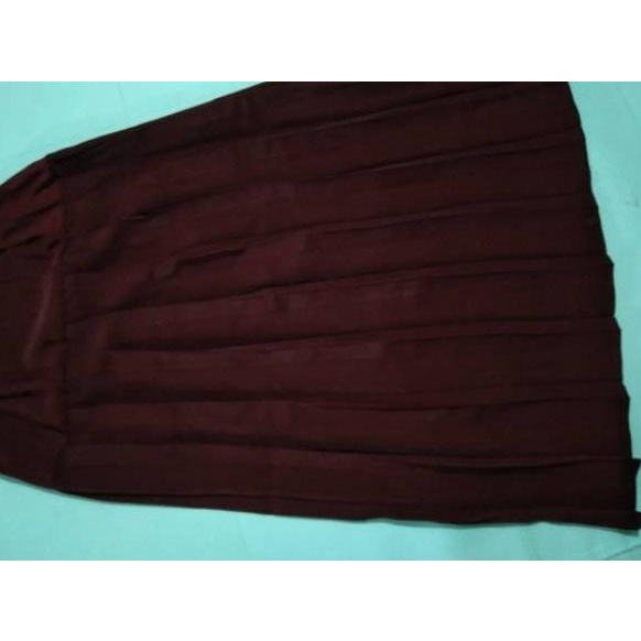[PRODUK VJ0VF] Rok panjang SD/MI, Rok plisket merah hati, Rok panjang plisket turun pinggang SD/MI, 