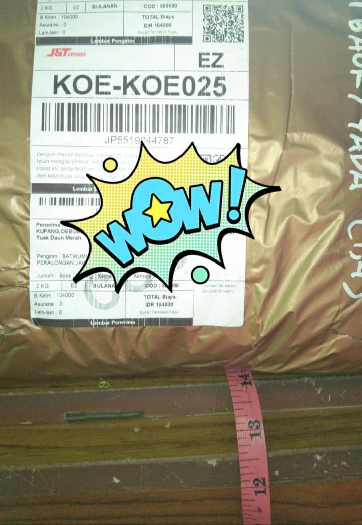 Gamis Batik Rampel Long Dress Batik - Gamis Kombinasi