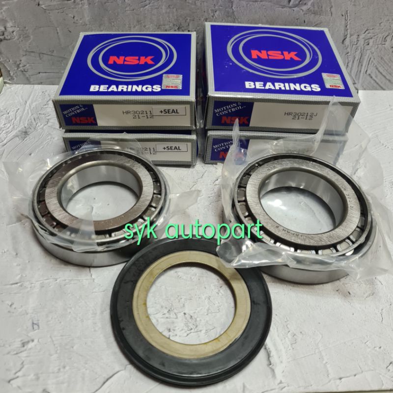 BEARING TAPERED 30211+ SEAL 30212 NSK ORI JAPAN 1 SET