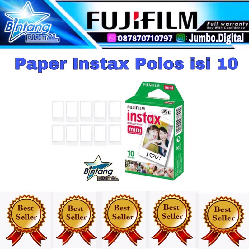 Isi instax mini isi 10 / Paper instax mini / Fujifilm Instax mini paper