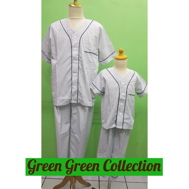 Baju tidur/piama/piyama Katun Garis-Garis anak/remaja