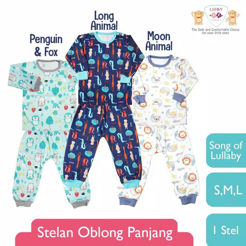 LIBBY SETELAN PANJANG PAKAIAN BAYI LIBBY BABY BANYAK MOTIF