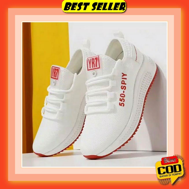 Sepatu Tinggi Sneakers Hitam Korea Original Sneakers Wanita X2O2 Spatu Kets Putih Awet Polos Tali Fa