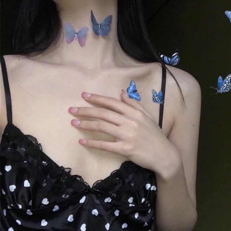 Memancing butterfly kerah tak terlihat kreatif rasa desain kalung elegan retro Super fairy kalung wa