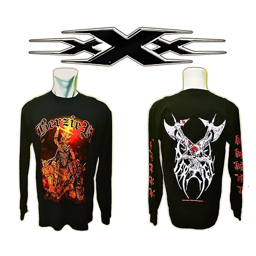 Kaos Lengan Panjang Band Metal BERZIER
