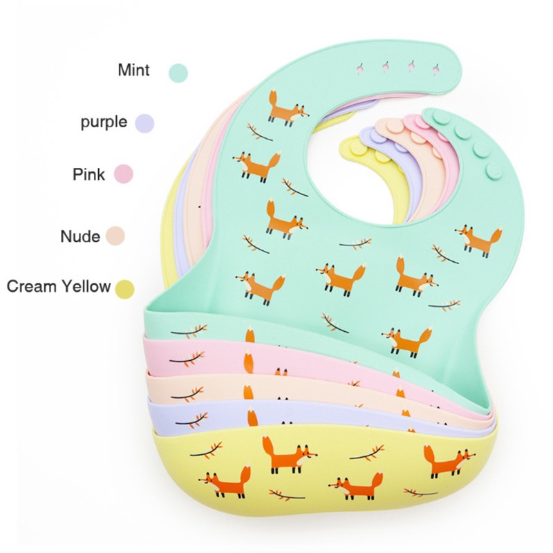 Mary Mary Babys Celemek Makan Bayi Newborn Bahan Silikon Bpa Free Anti Air