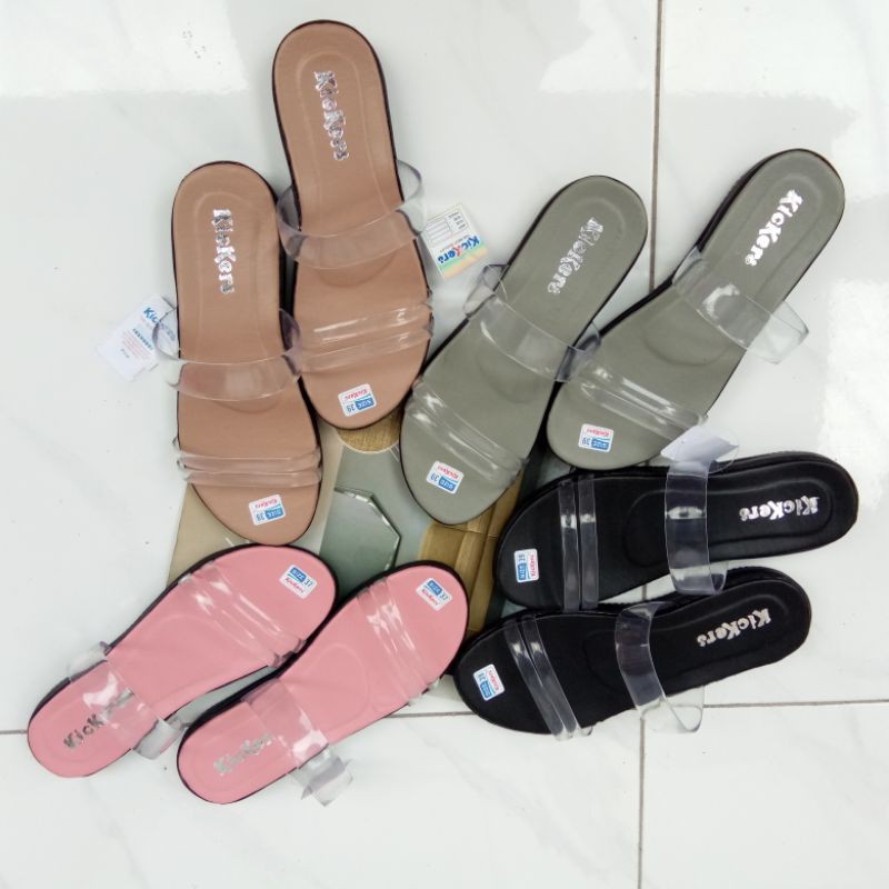 Sandal Wanita Terbaru Slop Jelly Ban 2