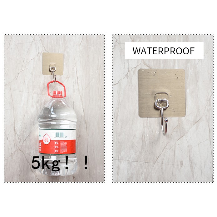 Gantungan Tempel Besar Hook Chroming Metal Serbaguna