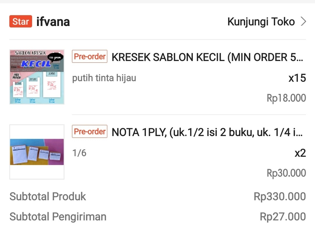 Kresek Sablon Kecil (min Order 5 Pak Bisa Campur Dengan Ukuran Sedang)harga Utk 1 Pack